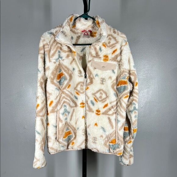 Gerry Teddy Jacket Cream and Orange Plush Design - Picture 1 of 5
